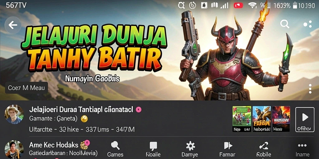 Screenshot gameplay 567TV yang menunjukkan eksplorasi dunia terbuka.