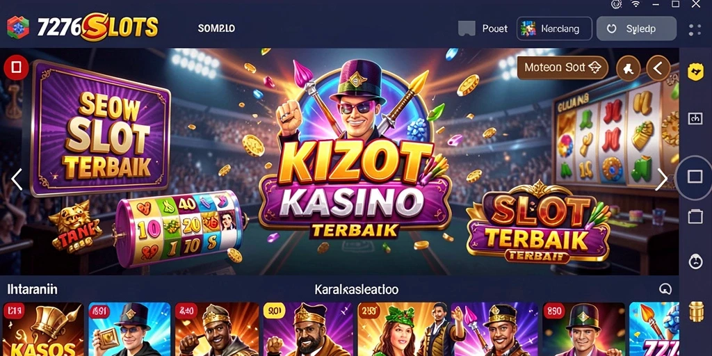 Tampilan menarik dari gameplay 7276SLOTS yang mendebarkan dan menghibur.