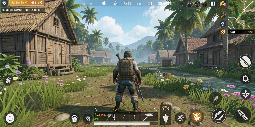 Gameplay menarik dalam simulasi kehidupan 73K.