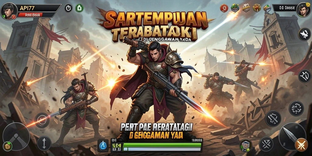 Gameplay seru dan mendebarkan dalam API77 saat bertempur.