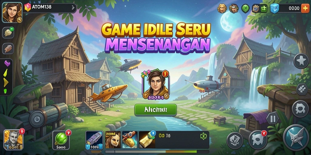 Tampilan gameplay ATOM138 dengan aksi Idle yang menarik.