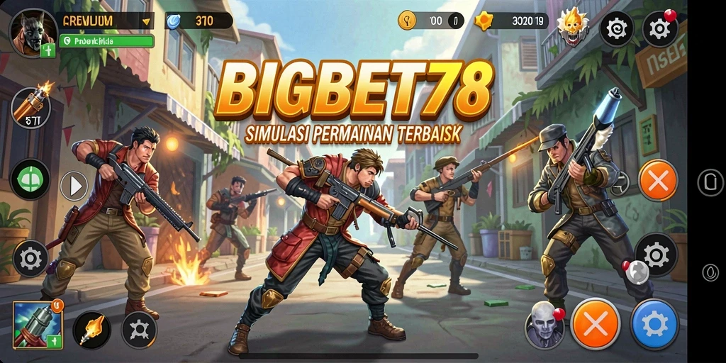 Tampilan screenshot dari gameplay simulasi yang mendebarkan di BIGBET78.