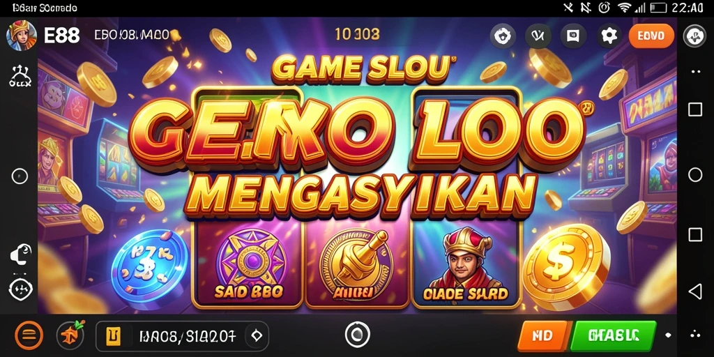 Tampilan gameplay E88 yang menarik dan penuh warna.