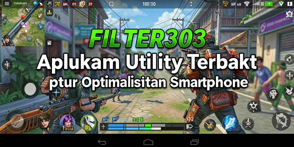 Tampilan layar utama FILTER303 menunjukkan opsi optimasi yang jelas.