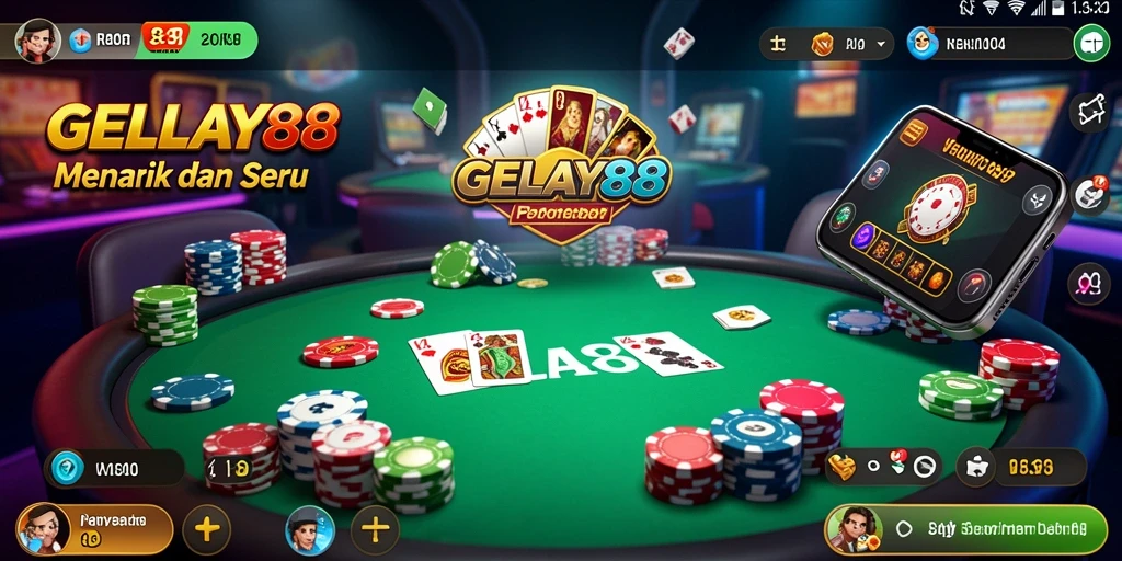 Screenshot gameplay poker yang seru dan interaktif di GELAY88.