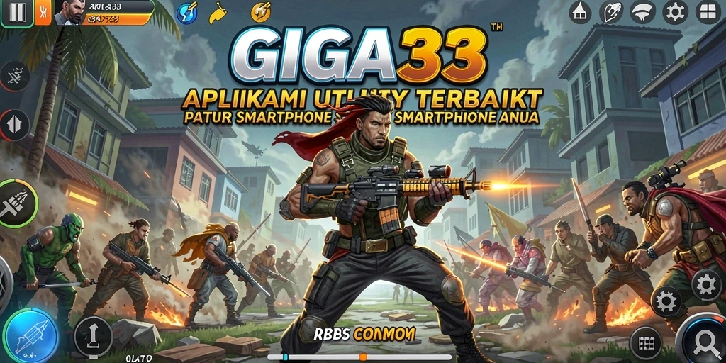 Screenshot utama GIGA33 menampilkan antarmuka aplikasi Utility yang intuitif dan mudah digunakan.