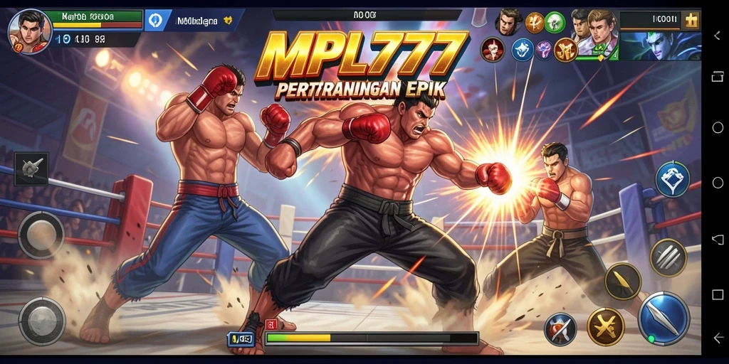 Tampilan gameplay <strong>MPL777</strong> dengan pertarungan yang seru dan karakter yang beragam.