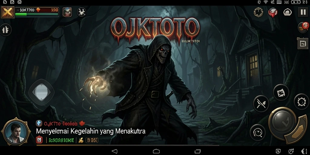 Screenshot menampilkan aksi mendebarkan dalam OJKTOTO, penuh ketegangan dan kegelapan.