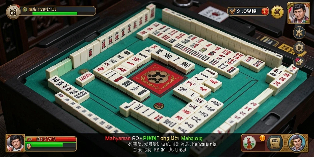 Screenshot gameplay POPWIN menampilkan aksi seru di Mahjong.