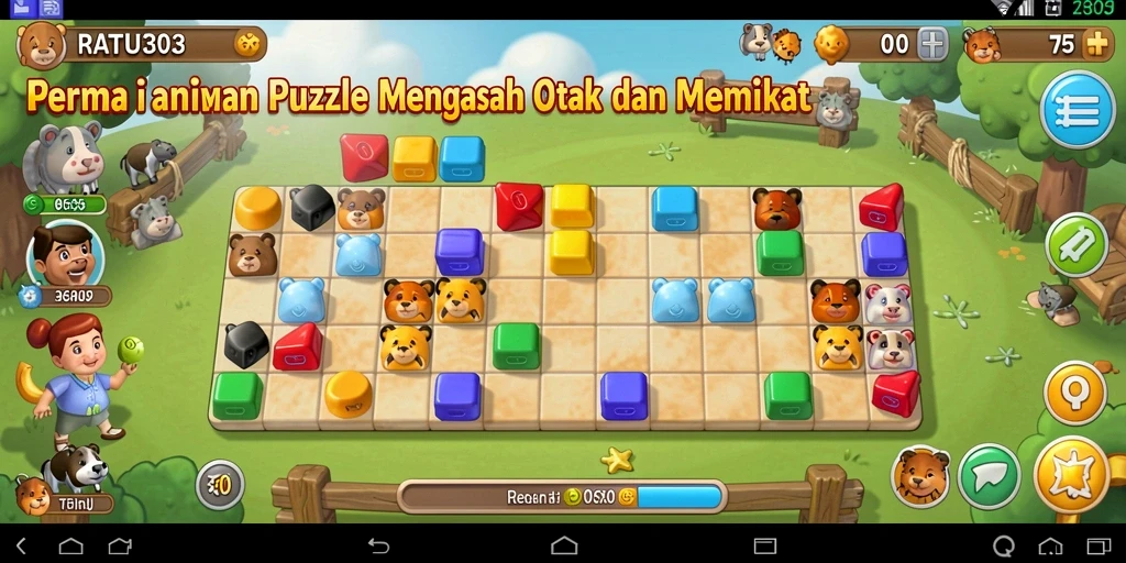 Tampilan gameplay <strong>RATU303</strong> yang menarik dengan berbagai teka-teki.
