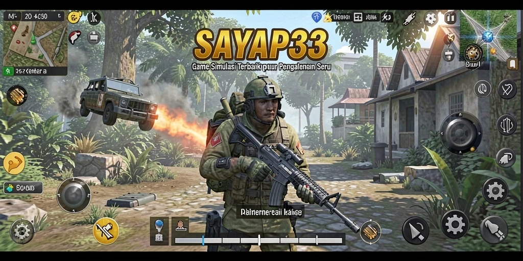 Tampilan gameplay SAYAP33 yang menampilkan pengalaman simulasi seru.