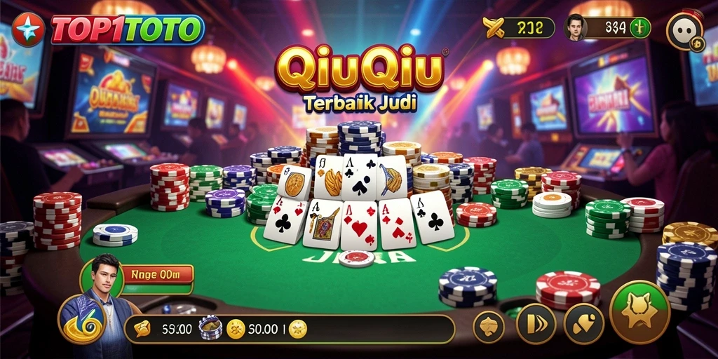 Tampilan gameplay seru QiuQiu di TOP1TOTO.